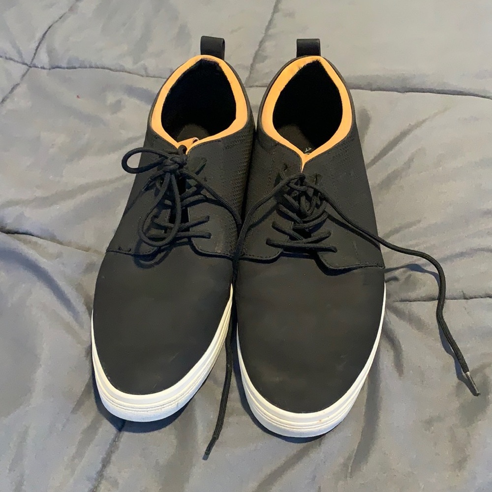 Aldo Black Leather Sneakers Men’s Size 11